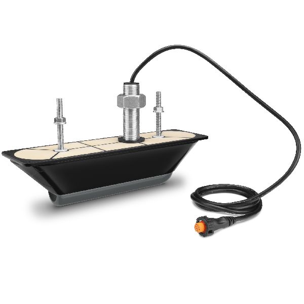 Sonde GT30-TH CHIRP DownVü™ et CHIRP SideVü™ à Balayage Passe-Coque 12-Pin en Acier Inoxydable