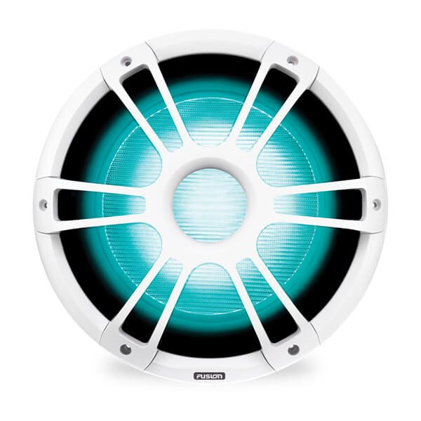Signature Series 3 Marine Subwoofers - 12" 1,400 Watt Sports White Marine Subwoofer with CRGBW