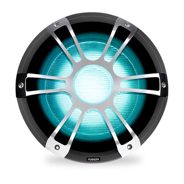 Signature Series 3 Marine Subwoofers - 12" 1,400 Watt Sports Chrome Marine Subwoofer with CRGBW