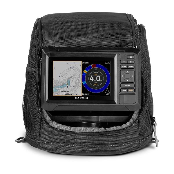 ECHOMAP™ UHD2 55cv Garmin Navionics+ Canada Ice Fishing Bundle with Dual Beam Transducer & Lead B.