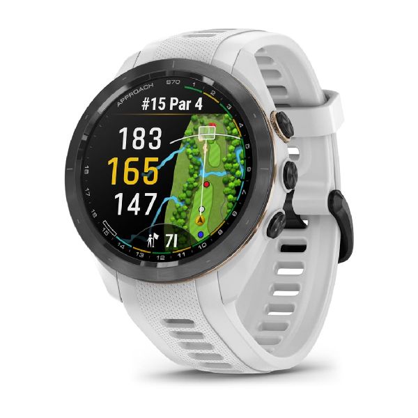 Approach® S70 White 42mm - Black Ceramic Bezel, White Case and White Silicone Band