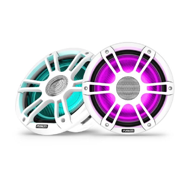 Signature Series 3i Marine Speakers - 8.8" 330-watt Coaxial Sports White with CRVBW Light (Pair)