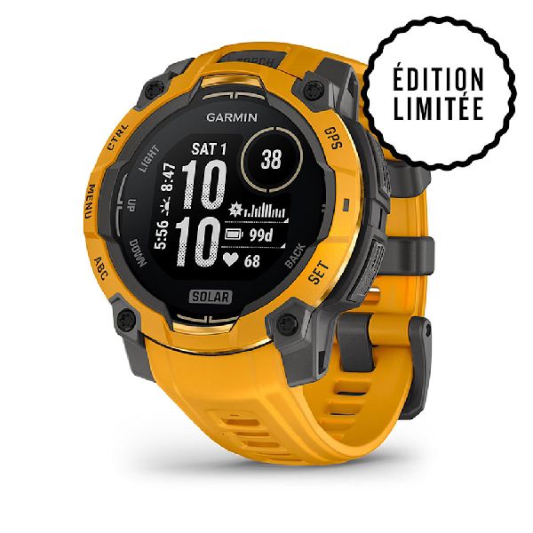 Instinct® 3 – 45 mm, Solar - Sunburst with Sunburst/Gray Band