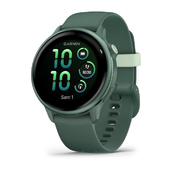 vívoactive® 6 - Vert jaspe métallique avec bracelet vert sapin