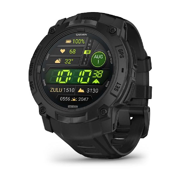 Instinct® 3 – 50 mm, AMOLED, Tactical Edition - Noire avec bracelet noir