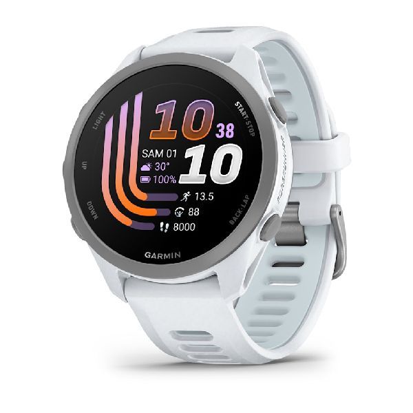 Forerunner® 170 - Whitestone with Whitestone/Cloud Blue Band