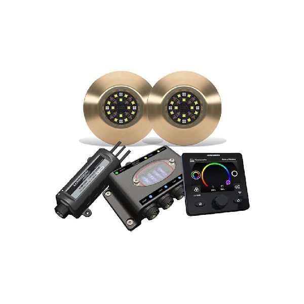 TIX404 Underwater Interchangeable Thru-hull Set - 2x RGBW Lights-hub-LUX Command Center-display