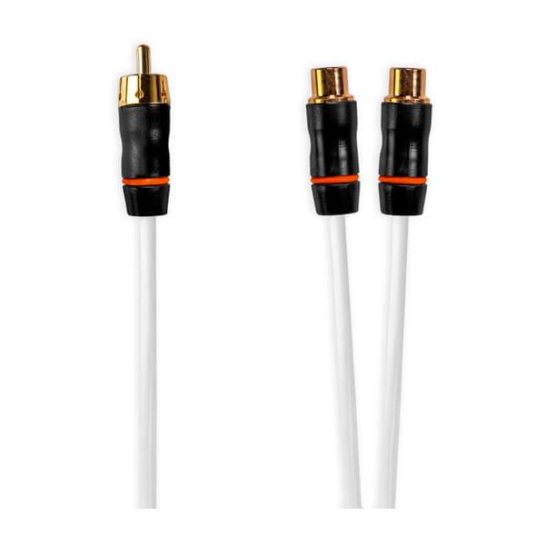 Fusion® Performance RCA Cables - Male to Dual Female, 0.9 ft RCA Splitter Cable