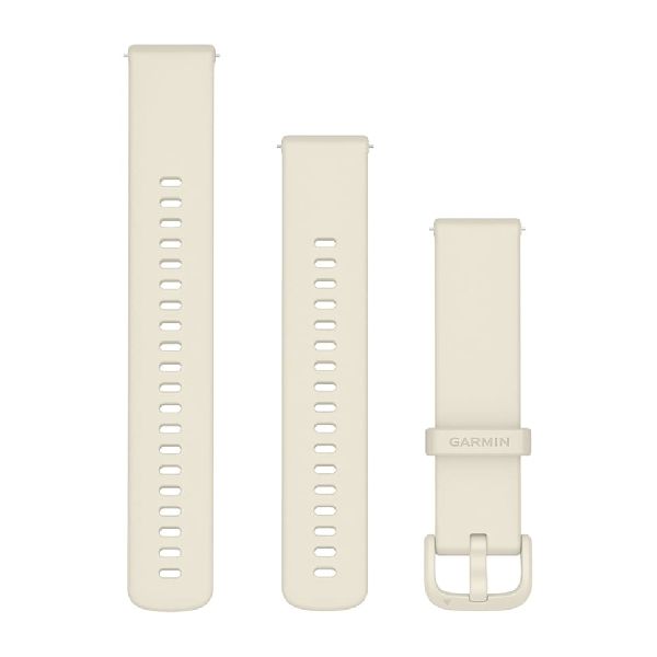 Quick Release Bands (20 mm) - White Silicone with White Hardware