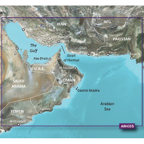 BlueChart® g3 Vision - Les cartes côtières du golfe - VAW450S