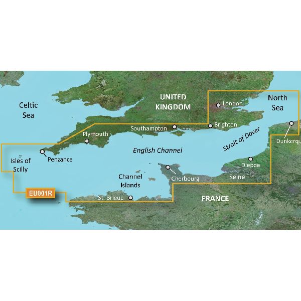 BlueChart® g3 Vision - English Channel Charts - VEU001R