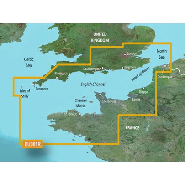 BlueChart® g3 - English Channel Charts - HXEU001R