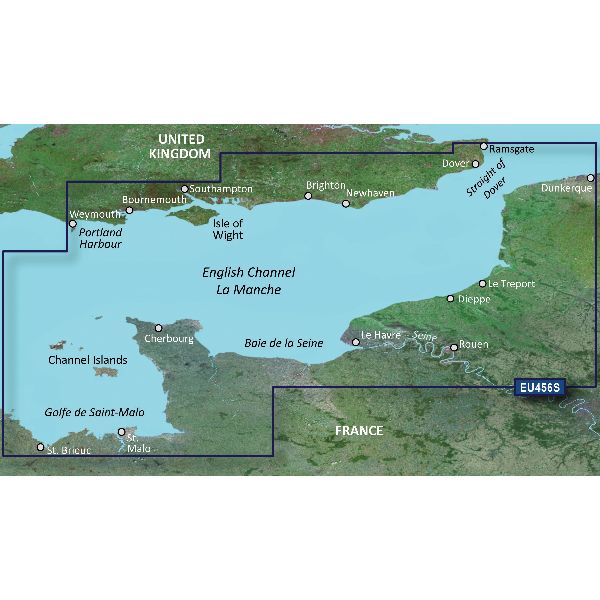 BlueChart® g3 Vision - Cartes Manche, Centre et Est - VEU456S