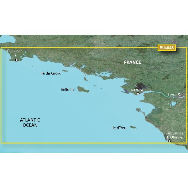 BlueChart® g3 Vision - France, Penmarch to Les Sables d'Olonne Charts - VEU464S