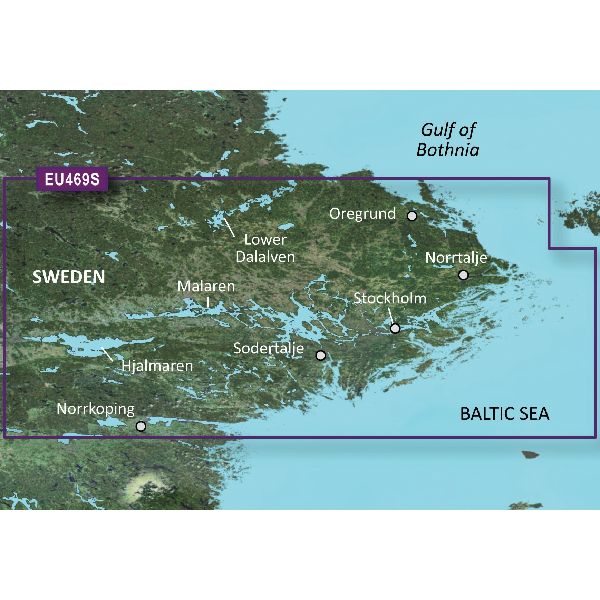 BlueChart® g3 Vision - Cartes Suède, Stockholm et Malaren - VEU469S
