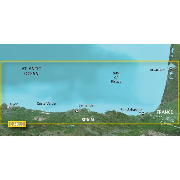 BlueChart® g3 Vision - Cartes Espagne, Fuenterrabia à Gijón - VEU485S