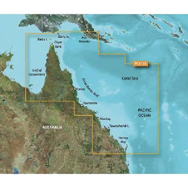 BlueChart® g3 - Australia, Mornington Island to Hervey Bay Coastal Charts - HXPC413S