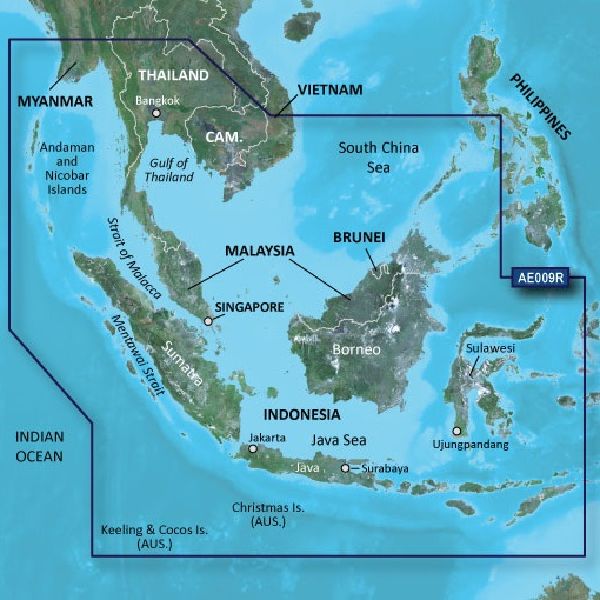 BlueChart® g3 Vision - Singapore, Malaysia and Indonesia Charts - VAE009R
