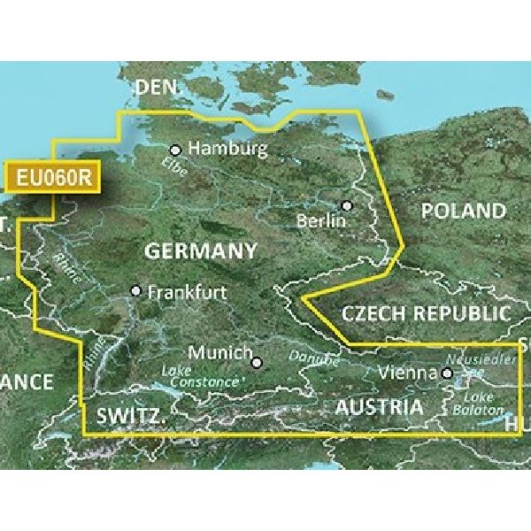 BlueChart® g3 Vision - Cartes Allemagne Lacs et rivières - VEU060R