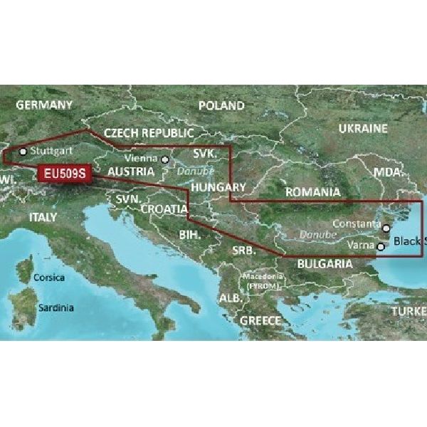 BlueChart® g3 Vision - Cartes du Danube - VEU509S
