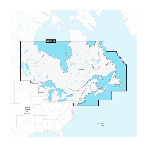 Garmin Navionics+™ - Canada, Est et Grands Lacs - NSUS012R