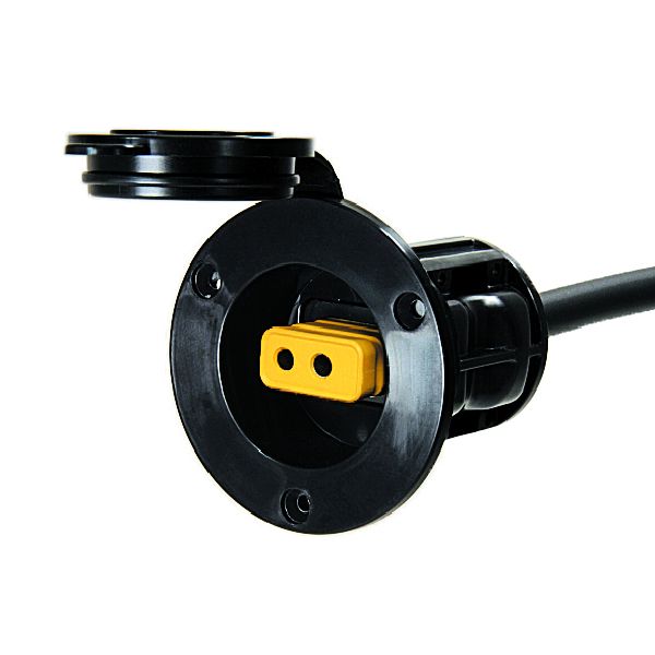 Port d'Alimentation Encastrable - Noir