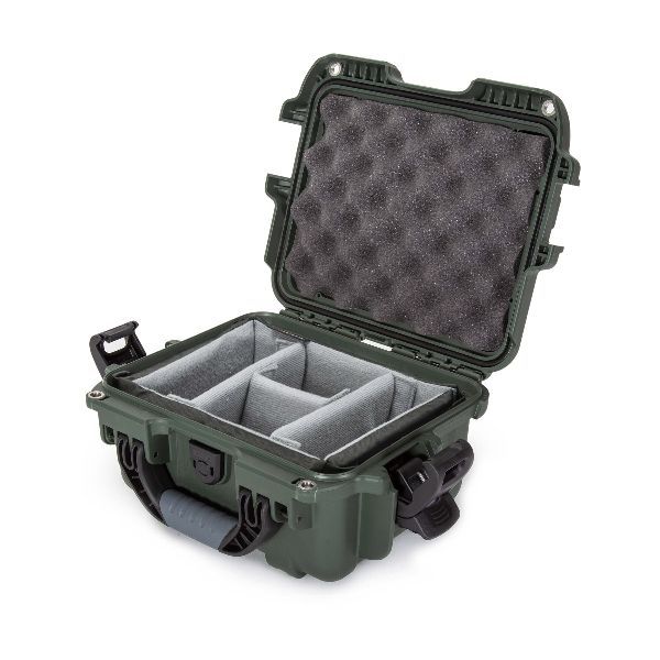 Case Nanuk 905 Olive with TSA PowerClaw Latch and Dividing Pad