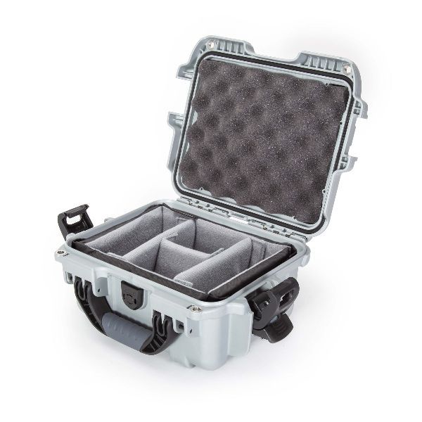 Case Nanuk 905 Silver with TSA PowerClaw Latch and Dividing Pad
