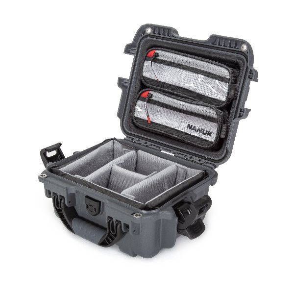 Mallette Nanuk 905 Graphite avec Bande Séparatrice et Organisateur de Couvercle