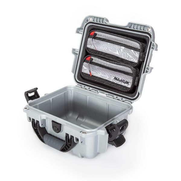 Mallette Nanuk 905 Argent avec Fermoirs TSA PowerClaw et Organisateur Couvercle