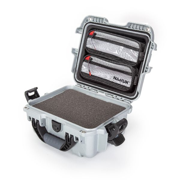 Mallette Nanuk 905 Argent avec Mousse Cubique et Organisateur de Couvercle