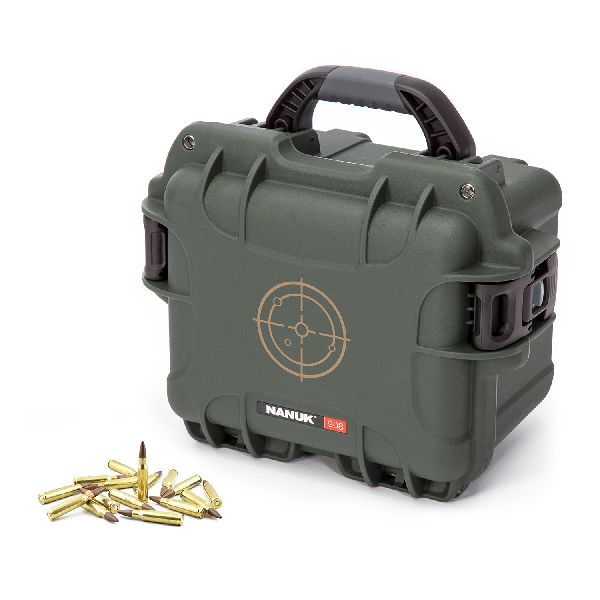 Mallette Nanuk 908 à Munitions Olive avec Fermoirs TSA PowerClaw