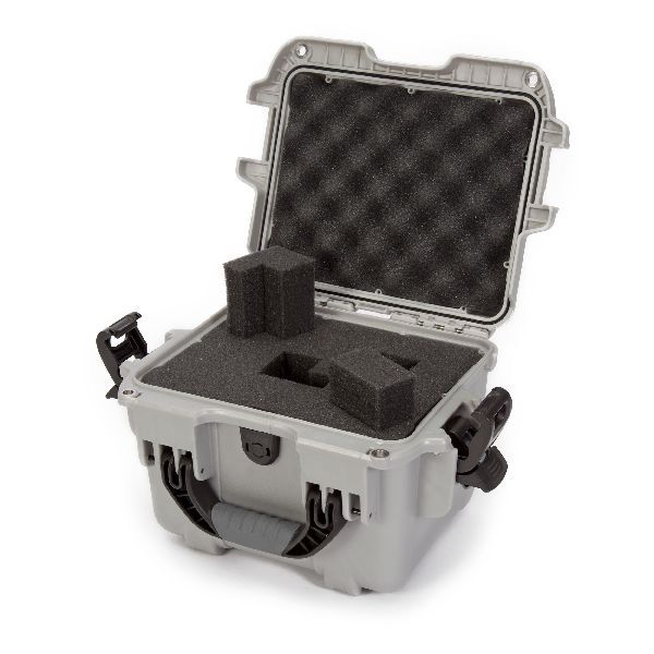 Case Nanuk 908 Silver with Cubed Foam