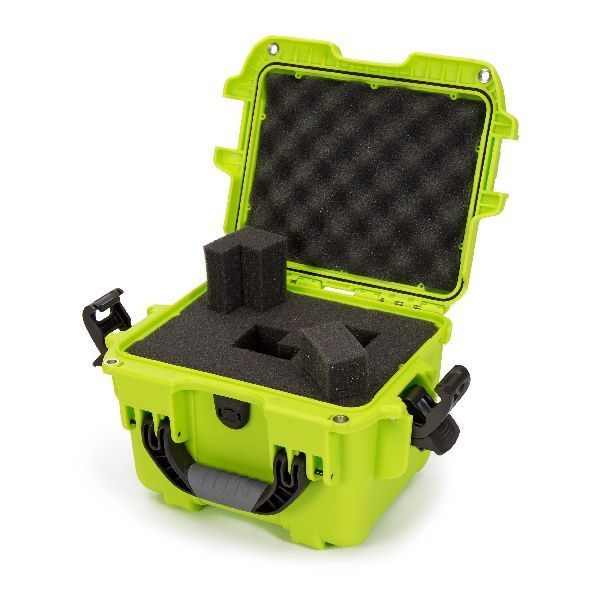 Case Nanuk 908 Lime with TSA PowerClaw Latch & Cubed Foam