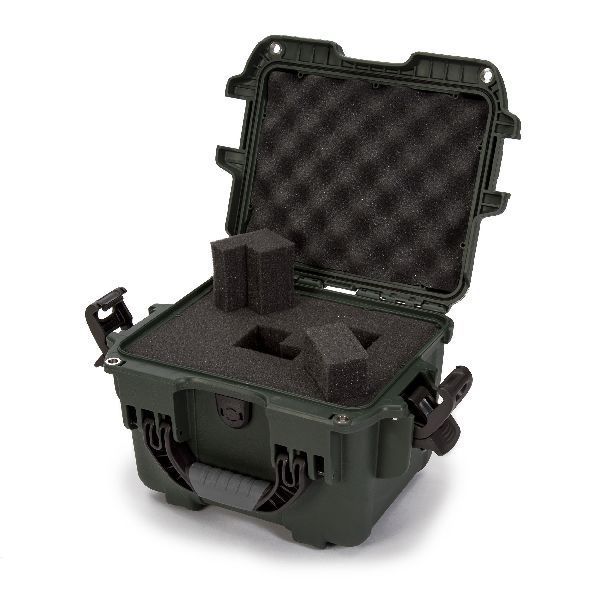 Case Nanuk 908 Olive with TSA PowerClaw Latch & Cubed Foam