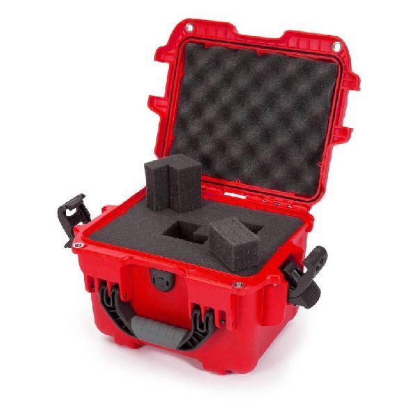 Case Nanuk 908 Red with TSA PowerClaw Latch & Cubed Foam