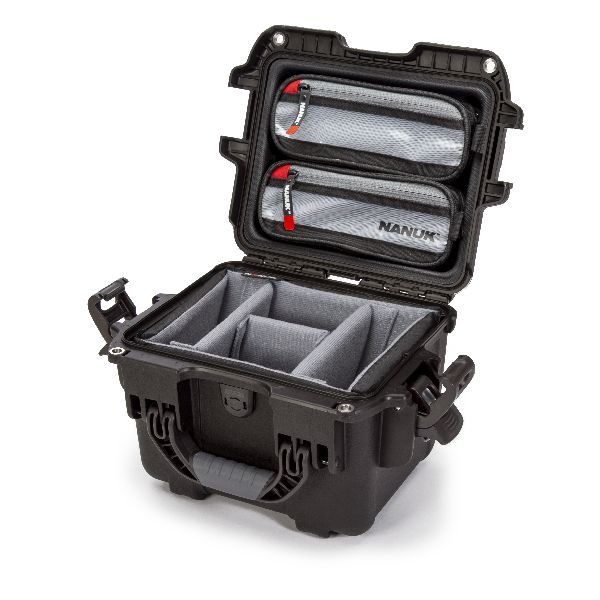 Case Nanuk 908 Black with Dividing Pad & Lid Organizer