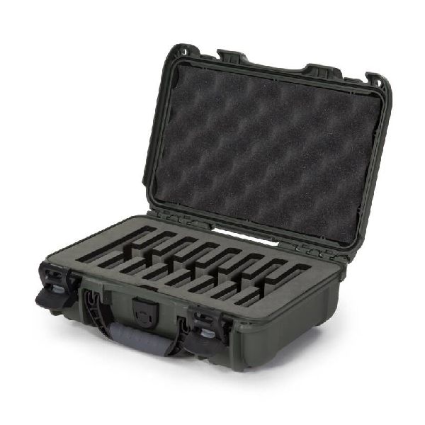 Case Nanuk 909 Olive with Pre-Cut 8 Knives Foam