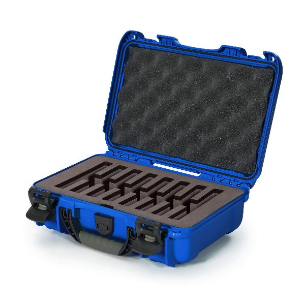 Case Nanuk 909 Blue with Pre-Cut 8 Knives Foam