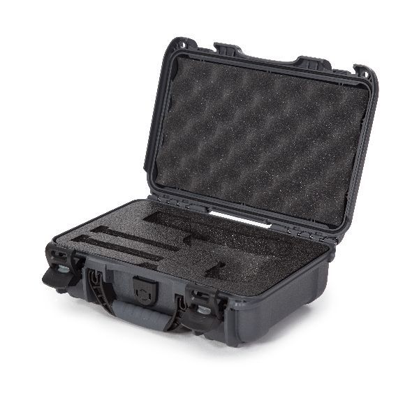 Case Nanuk 909 Graphite with Pre-Cut Classic Pistol Foam