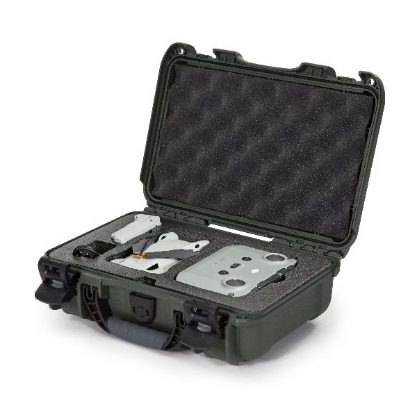 Case Nanuk 909 Olive with Pre-Cut DJI Mini 3 Pro Foam