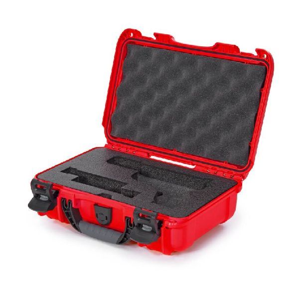 Case Nanuk 909 Red with Pre-Cut GLock Pistol Foam