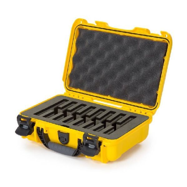 Case Nanuk 909 Yellow with Pre-Cut 8 Knives Foam