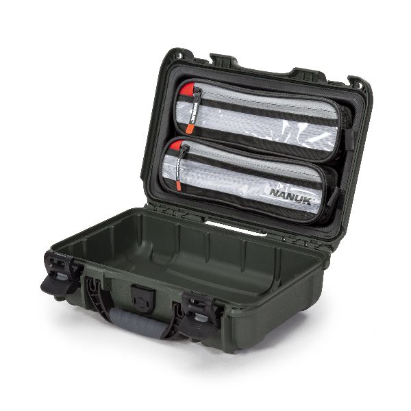 Case Nanuk 909 Olive with Lid Organizer