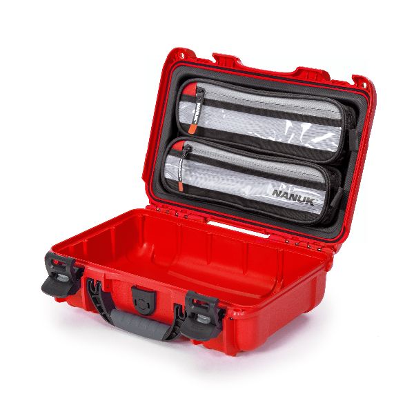 Case Nanuk 909 Red with Lid Organizer