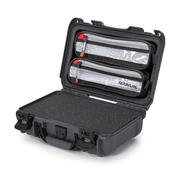 Case Nanuk 909 Graphite with Cubed Foam & Lid Organizer