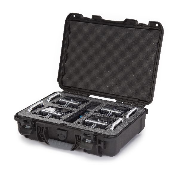 Case Nanuk 910 Black with Pre-Cut 4 Go Pro Hero 9 or 10 Foam