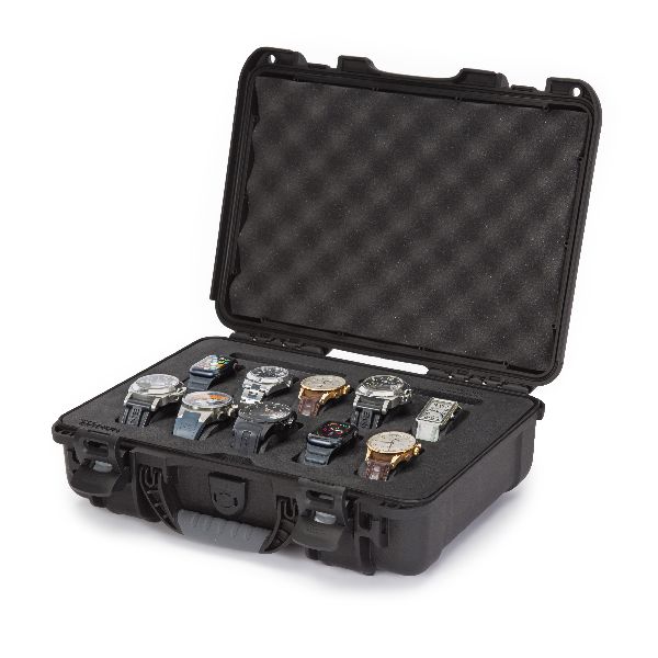 Case Nanuk 910 Black with Pre-Cut 10 Watches Foam