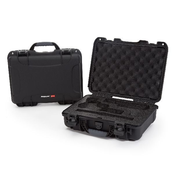 Case Nanuk 910 Black with Pre-Cut Classic 2 Up Pistol Foam