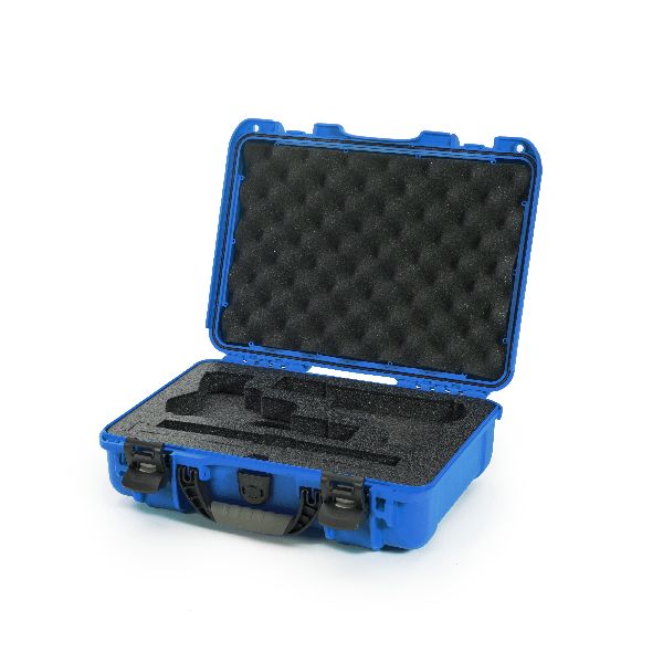 Case Nanuk 910 Blue with Pre-Cut Classic 2 Up Pistol Foam
